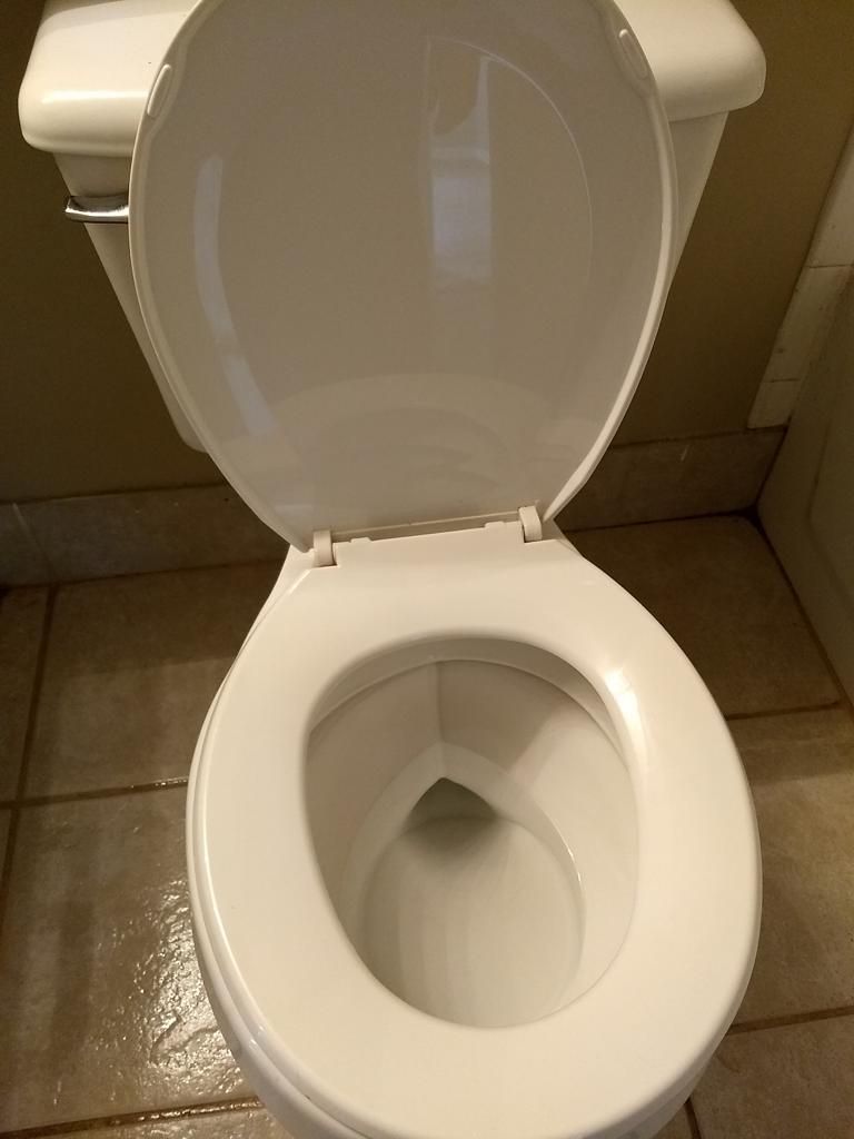 Clean toilet after cleaning